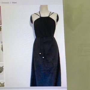 Madewell Black cotton maxi dress size XS